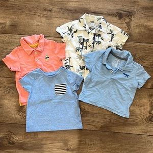 Bundle of 4 Boys Infant/Toddler Tops